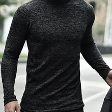 Load image into Gallery viewer, Casual High Collar Pure Color Long Sleeve T-Shirt