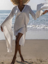 Load image into Gallery viewer, Sexy Solid Color Long Sleeve V-neck Dress