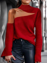 Load image into Gallery viewer, Fashion Simple High Neck Knitted Top