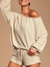 Load image into Gallery viewer, Casual Loose Solid Color Long Sleeve Two-piece Suit