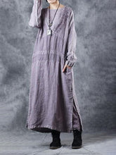 Load image into Gallery viewer, Fashionable Personality Solid Color Long Sleeve Dress