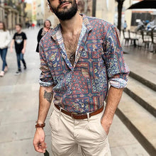 Load image into Gallery viewer, Men Vintage Casual Pattern Printed Shirts