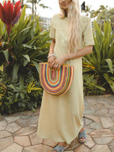 Load image into Gallery viewer, Solid Color Short Sleeve Dress