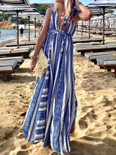 Load image into Gallery viewer, Deep V-Neck Sleeveless Maxi Dresses for Vacation