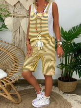 Load image into Gallery viewer, Simple Casual Loose Striped Jumpsuit