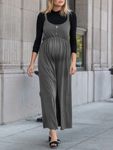 Load image into Gallery viewer, Pure Color Sleeveless Pregnant Maternity Jumpsuit