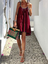 Load image into Gallery viewer, Sling Solid Color V-Neck Dress