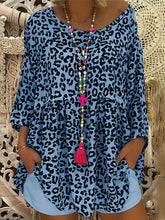 Load image into Gallery viewer, Printed Round Neck Loose Top Shorts Two-piece