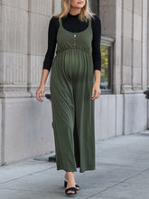 Load image into Gallery viewer, Pure Color Sleeveless Pregnant Maternity Jumpsuit