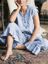 Load image into Gallery viewer, FashiRetro Casual Loose Short Sleeve Shirt Pants Suit