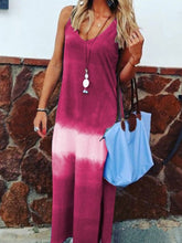 Load image into Gallery viewer, Casual Loose Gradient Tie-dye Sleeveless Maxi Dress