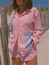 Load image into Gallery viewer, Striped Colorblock Style Suit