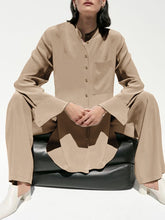 Load image into Gallery viewer, Casual Solid Color Loose Long Sleeve Top Trousers Two-piece Suit