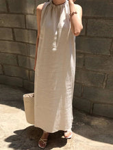 Load image into Gallery viewer, Fashionable Solid Color Sleeveless Casual Dress