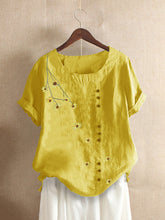 Load image into Gallery viewer, Casual Flower Print Basic Top