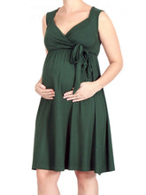Load image into Gallery viewer, Casual Solid Color V-neck Sleeveless Pregnant Women Dress