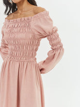 Load image into Gallery viewer, Single Collar Solid Color Elegant Dress