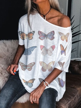 Load image into Gallery viewer, Printed Loose Short Sleeve T-Shirt