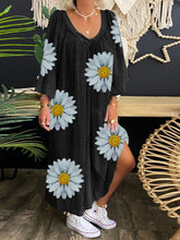 Load image into Gallery viewer, Fashion Daisy Print Casual Dress