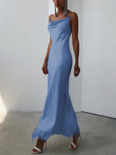 Load image into Gallery viewer, Elegant Fringed Suspender Dress