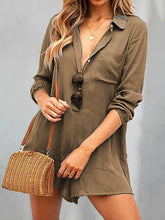 Load image into Gallery viewer, V-neck Solid Color Casual Jumpsuit