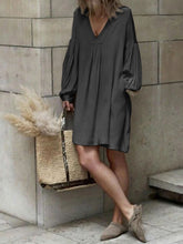 Load image into Gallery viewer, Fashionable Solid Color Casual Dress