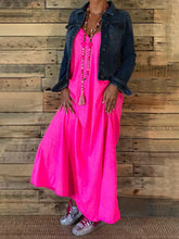 Load image into Gallery viewer, Solid Color Casual Fashion Suspender Dress