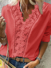 Load image into Gallery viewer, Fashionable Simple Casual Loose Lace Shirt