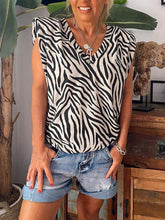 Load image into Gallery viewer, Casual Zebra Print T-Shirt