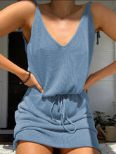 Load image into Gallery viewer, Holiday Solid Color Suspender Sexy Dress