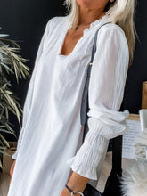 Load image into Gallery viewer, V-Neck Lace Long Sleeve Dress