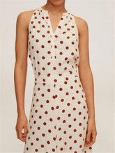 Load image into Gallery viewer, V-neck Polka Dot Sleeveless Suit