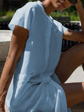 Load image into Gallery viewer, Casual Fashion Round Neck Solid Color Dress