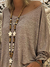 Load image into Gallery viewer, Round-Neck Loose Long-Sleeved Shorts Set