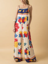 Load image into Gallery viewer, Fashion Suspender Printed Jumpsuit