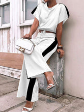 Load image into Gallery viewer, Fashion Casual Top Pants Color Matching Suit