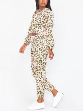 Load image into Gallery viewer, Leopard Print Long Sleeve Style Suit