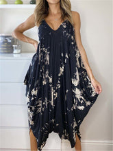 Load image into Gallery viewer, Sexy Splash Ink V-neck Slip Casual Jumpsuit