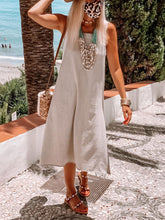 Load image into Gallery viewer, Pure Color Sleeveless Casual Dress