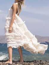 Load image into Gallery viewer, Bohemian Elegant Holiday Maxi Dress