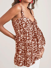Load image into Gallery viewer, Fashion Strapless Floral Print Maternity Top