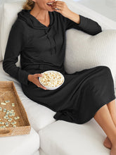 Load image into Gallery viewer, Casual Loose Solid Color Hooded Knitted Dress