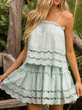 Load image into Gallery viewer, Solid Color Cute Ruffled Loose Slip Dress for Summer