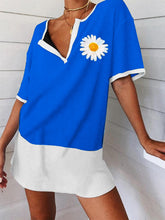 Load image into Gallery viewer, Casual V-neck Floral Print Dress