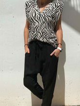 Load image into Gallery viewer, Retro Casual Loose V-Neck Top Pants Set