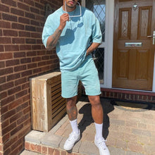 Load image into Gallery viewer, Men'S Solid Color Fashion Casual Short Sleeve Suit