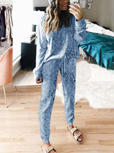 Load image into Gallery viewer, Casual Wild Impression Printed Long-sleeved Two-piece Suit