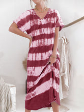Load image into Gallery viewer, Tie-Dye Short Sleeve Dress
