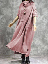 Load image into Gallery viewer, Knitted Solid Color Loose Long Casual Dress