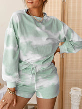 Load image into Gallery viewer, Casual Loose Tie-dye Round Neck Two-piece Suit